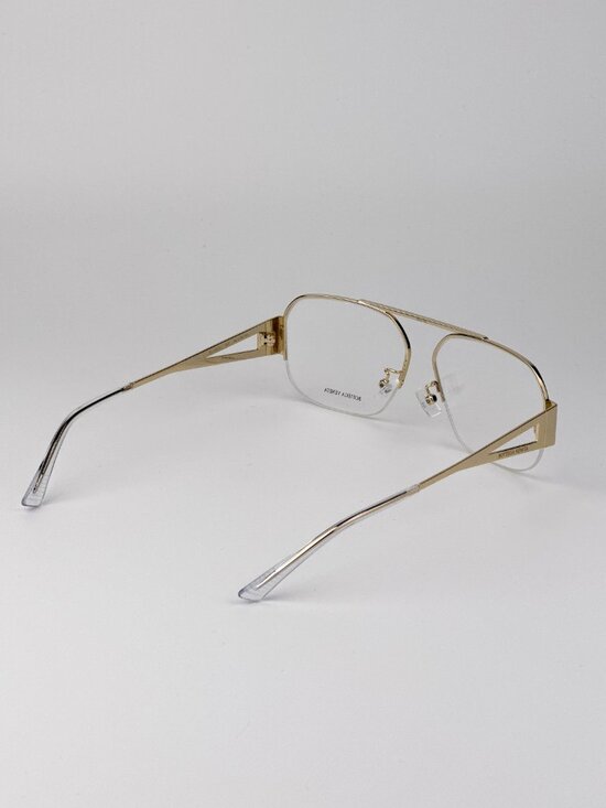 Bottega Veneta Women Eyeglasses Gold Pilot BV1067O 002 NEW AUTHENTIC